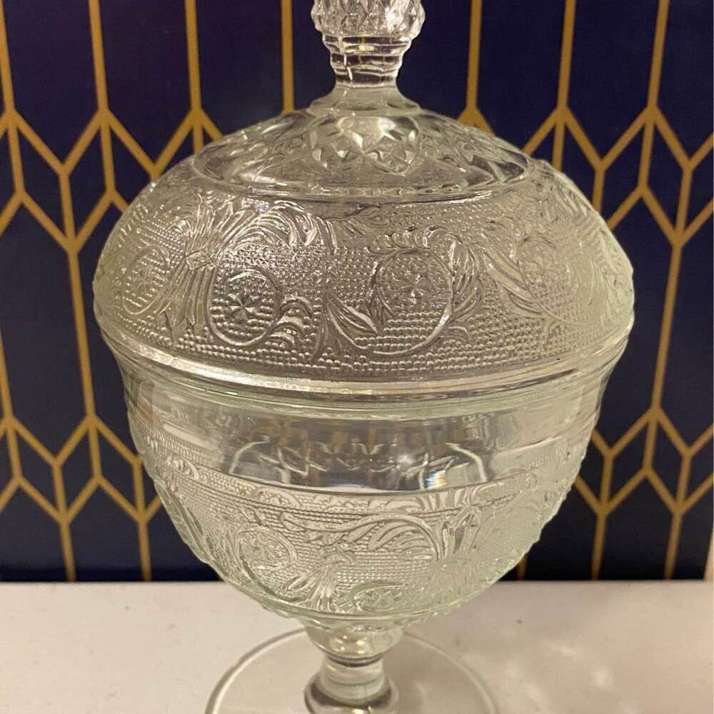 Vintage Crystal Duncan And Miller Footed Candy Dish [Item 521]